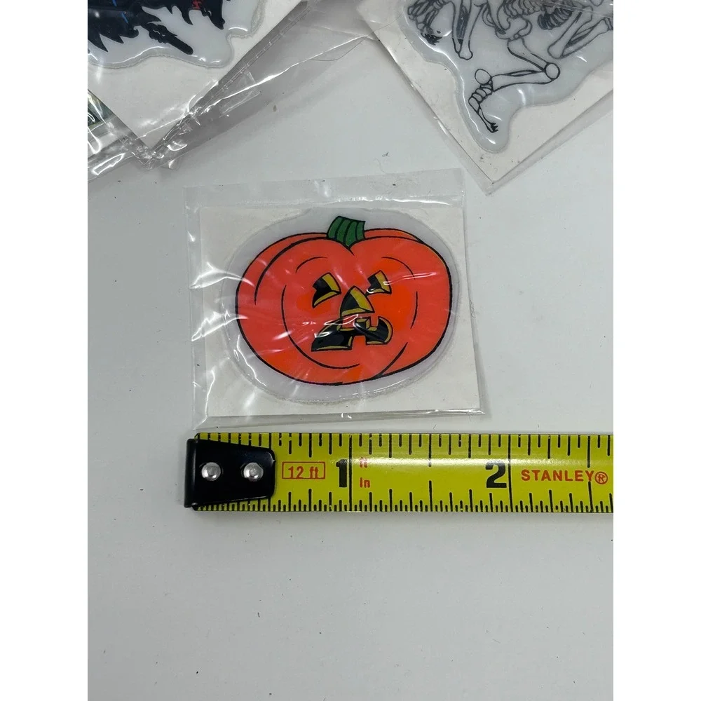 Vintage Halloween Puff Stickers Lot Retro 80s Spooky Pumpkin Witch Cat 86 pcs